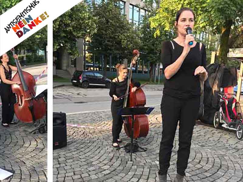 Speakers Corner Karlsplatz: „Antisemitismus. Nein Danke“