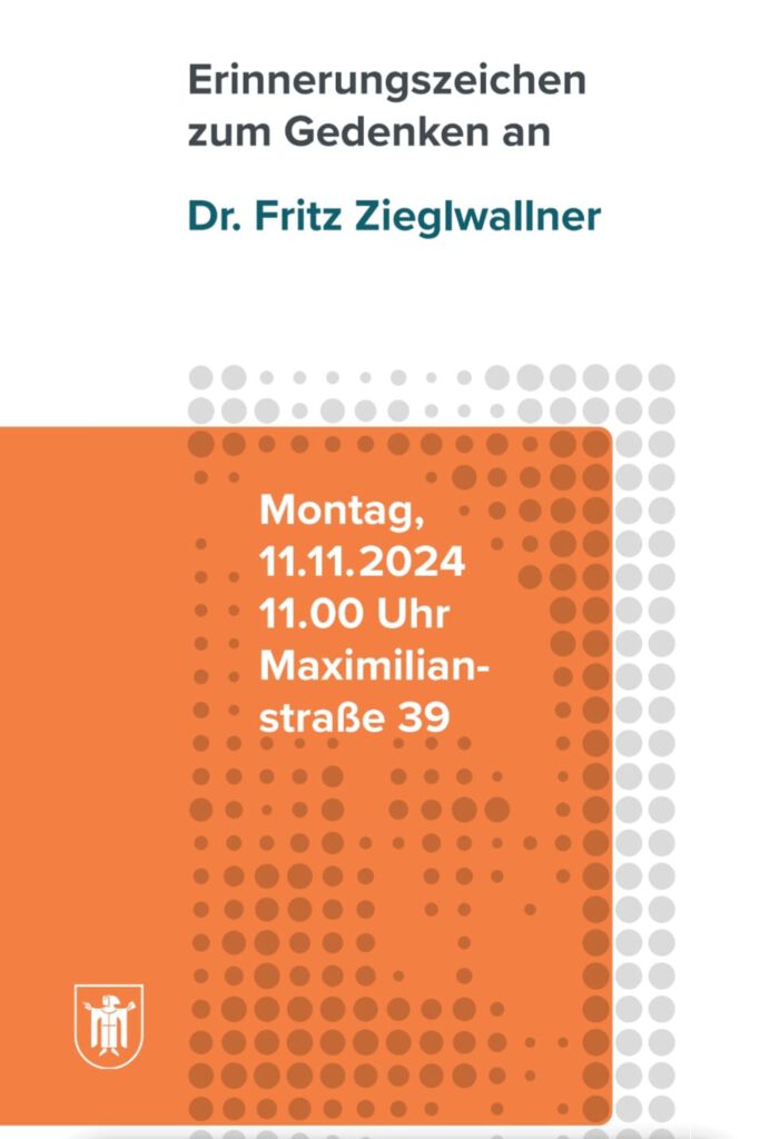 Erinnerungszeichen zum Gedenken an Dr. Fritz Zieglwallner