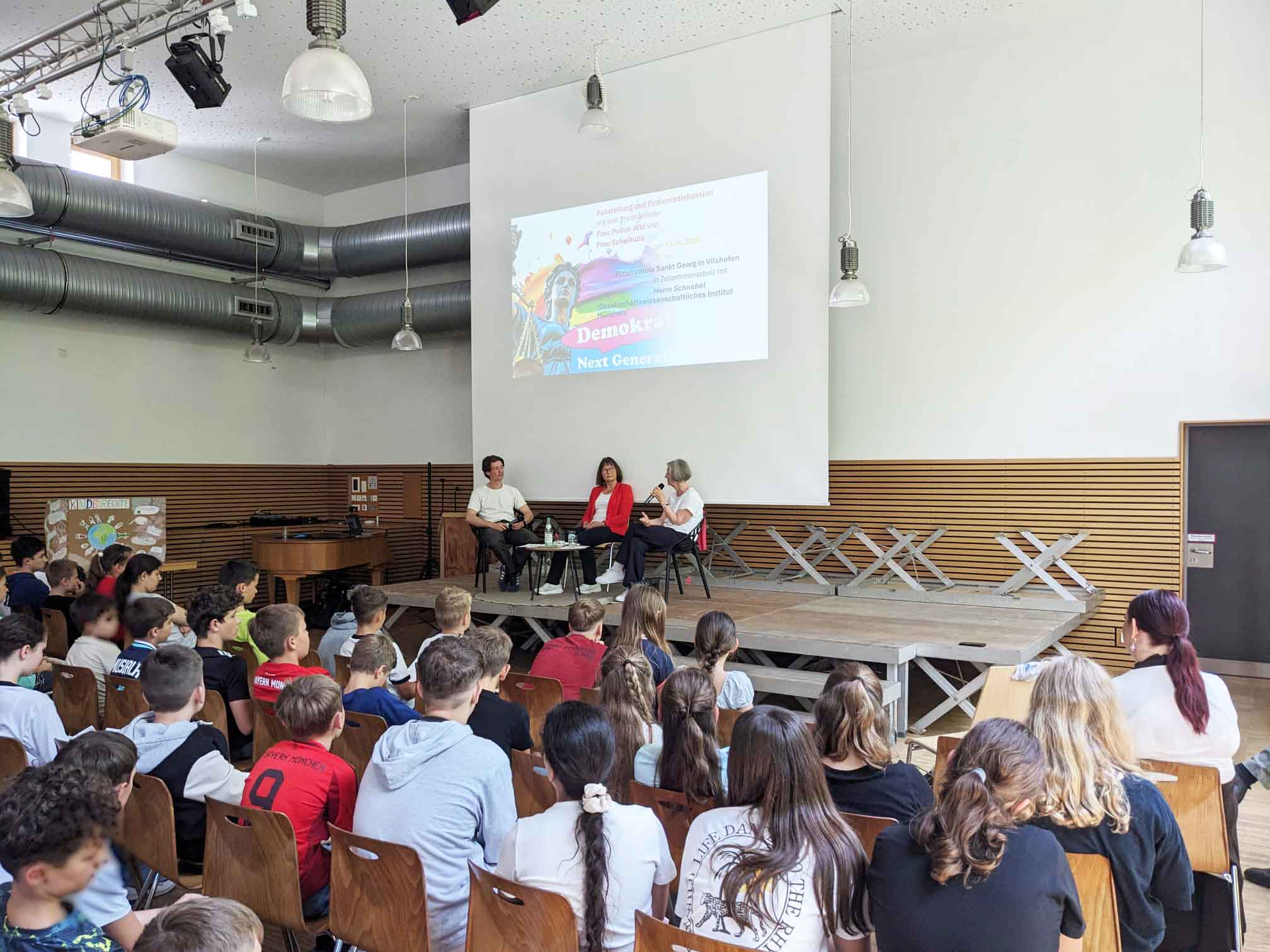 Demokratie Wettbewerb in der Mittelschule St. Georg Vilshofen
