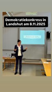 Demokratiekongress in Landshut am 8.11.2025 Demokratiekongress in Landshut am 8.11.2025